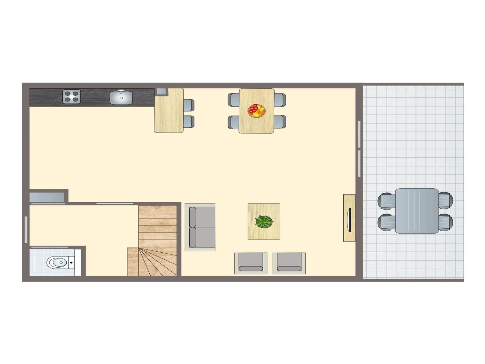 With 2 Bathrooms, 700 M From The Sea